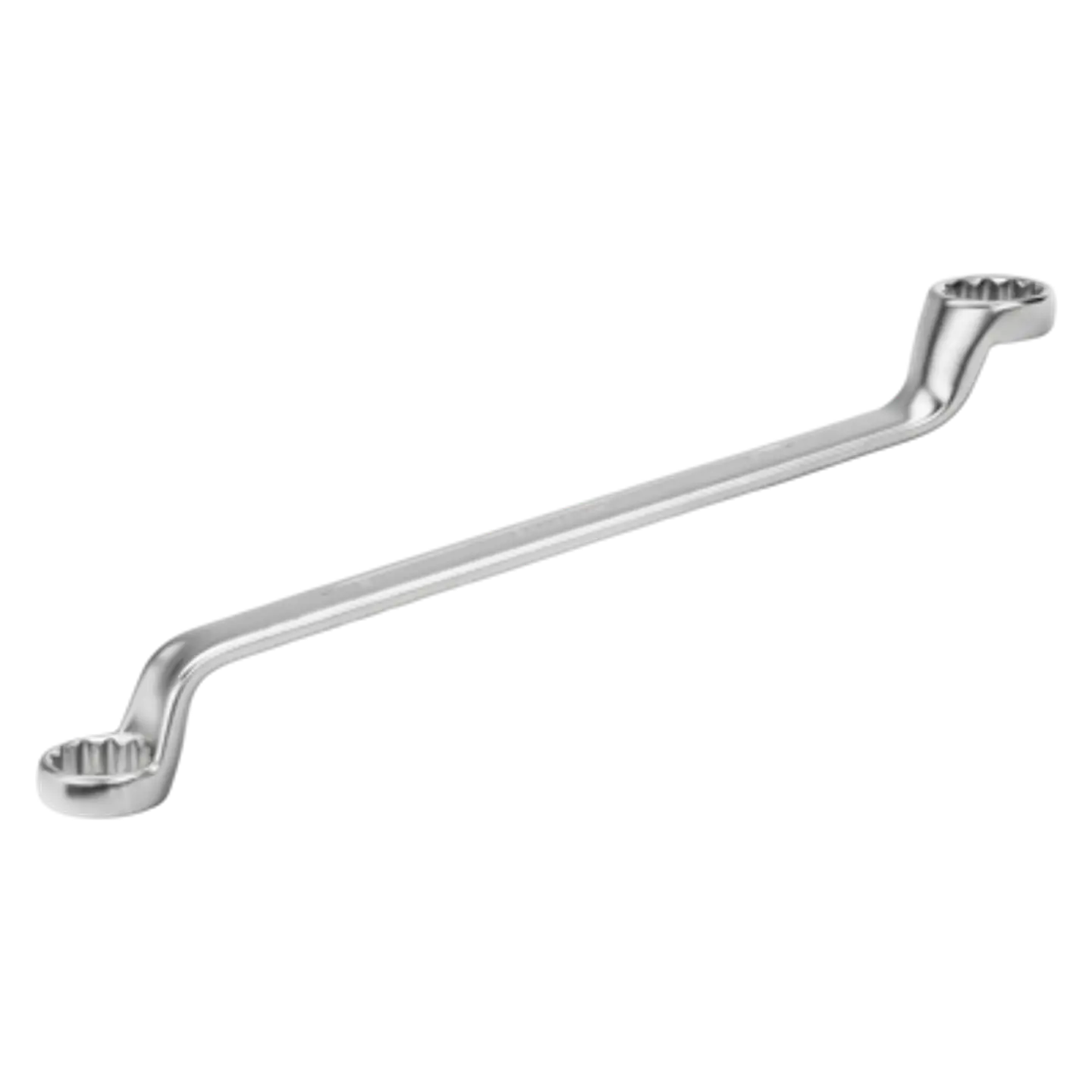 Llave combinada acodada de 14 mm x 15 mm con acabado cromado de 226 mm Bahco 2M-14-15 1