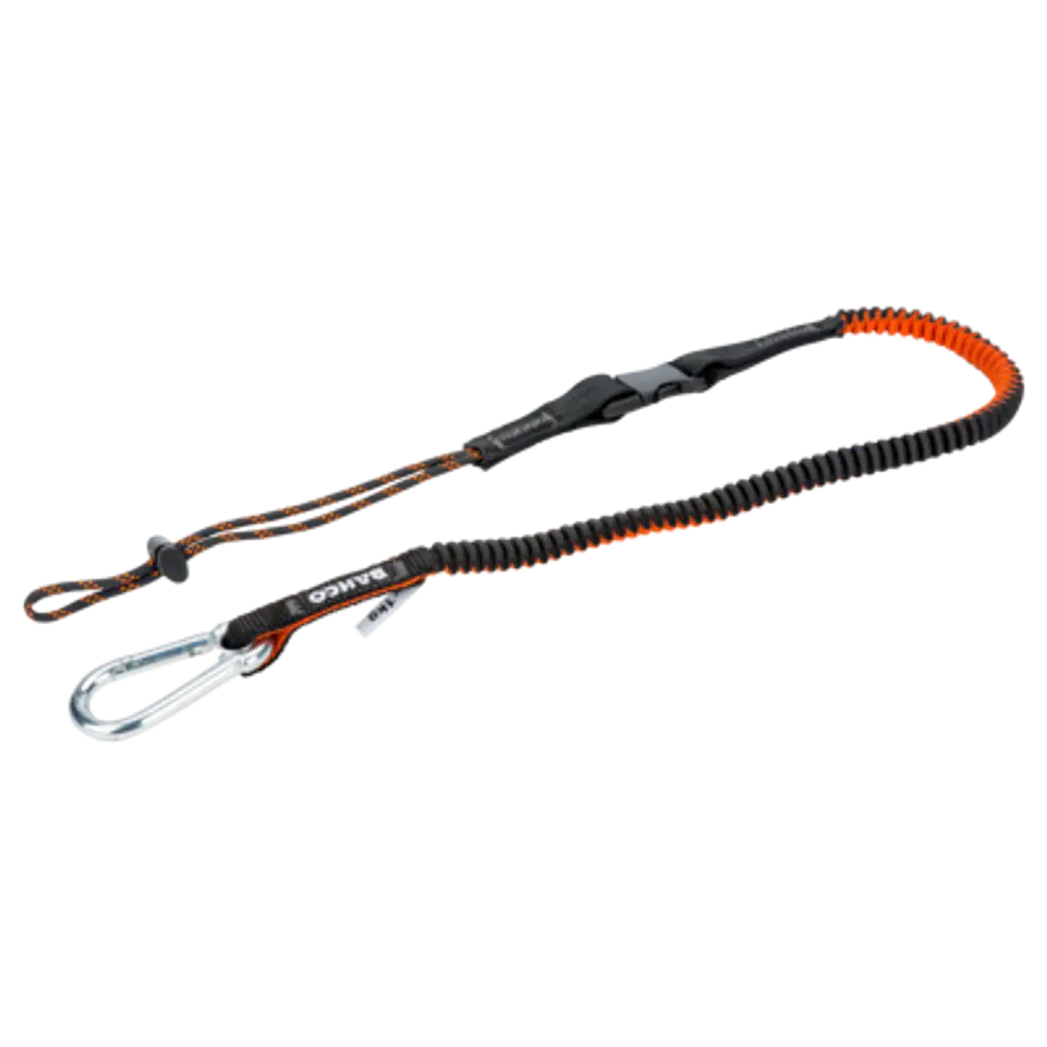 Lanyard con mosquetón fijo y cordón intercambiable para 1 kg de 1,2 m Bahco 3875-LY3 1