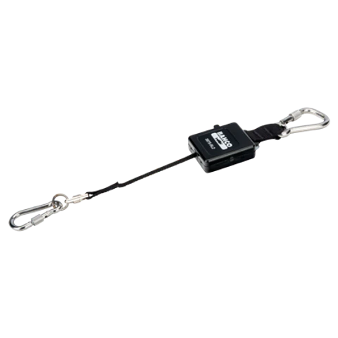 Lanyard retráctil con mosquetón fijo para 1 kg de 1 m Bahco 3875-RL2