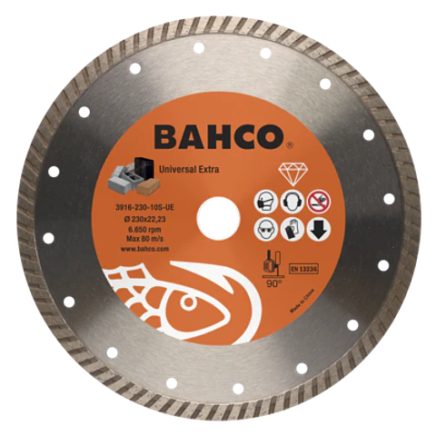 Discos abrasivos de corte de diamante para uso general en construcción 150 x 3.0 x 22.23mm Bahco 3916-150-10S-UE