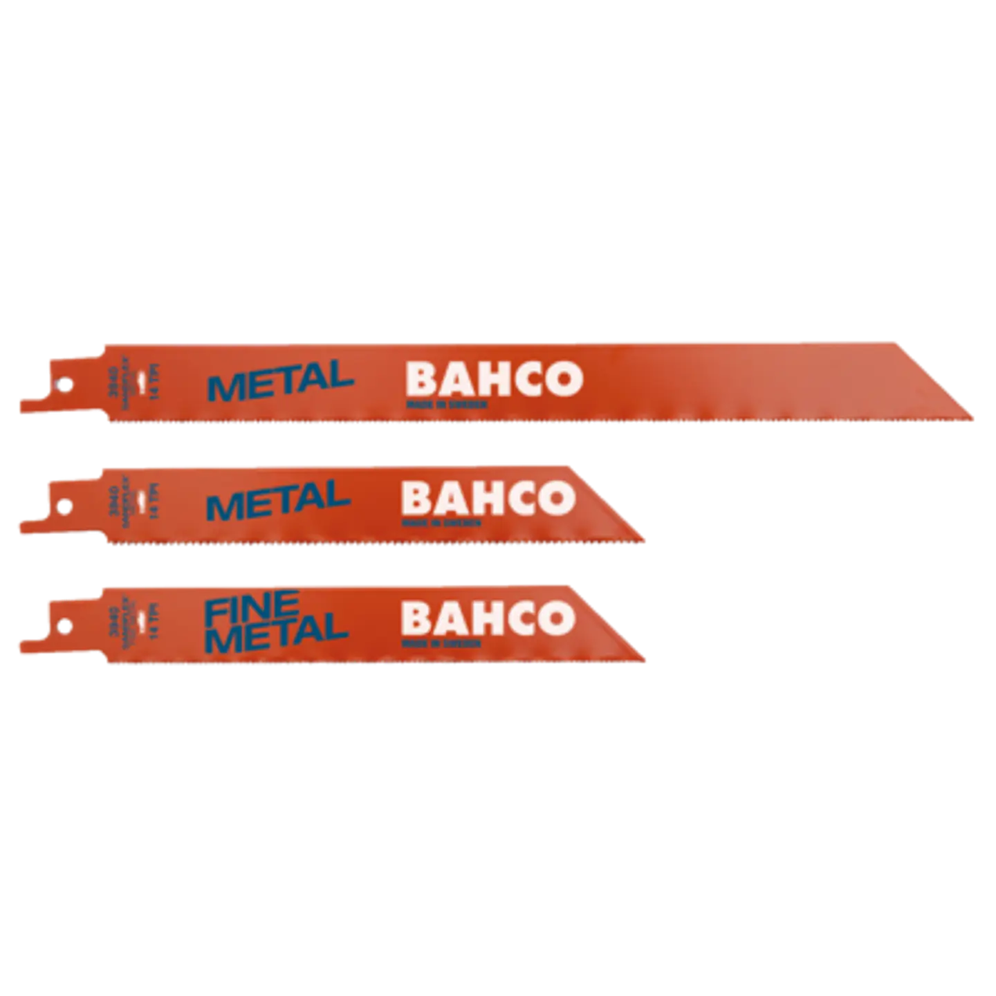 Juego de hojas de sable bi-metal Sandflex® para cortar metales (5 piezas) Bahco 3940-METAL-SET-5P 1