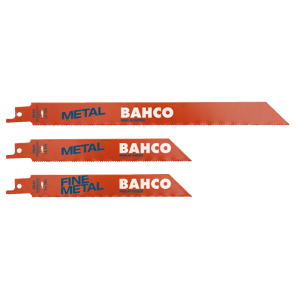 Juego de hojas de sable bi-metal Sandflex® para cortar metales (5 piezas) Bahco 3940-METAL-SET-5P 1