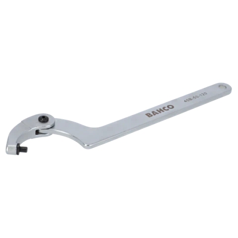 Llave de gancho ajustable de 50-120 mm con acabado cromado de 285 mm Bahco 40B-50-120