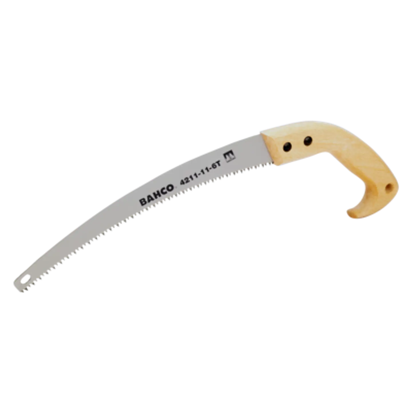 Serrucho de poda manual con dientes templados y mango de madera 6 DPP 11