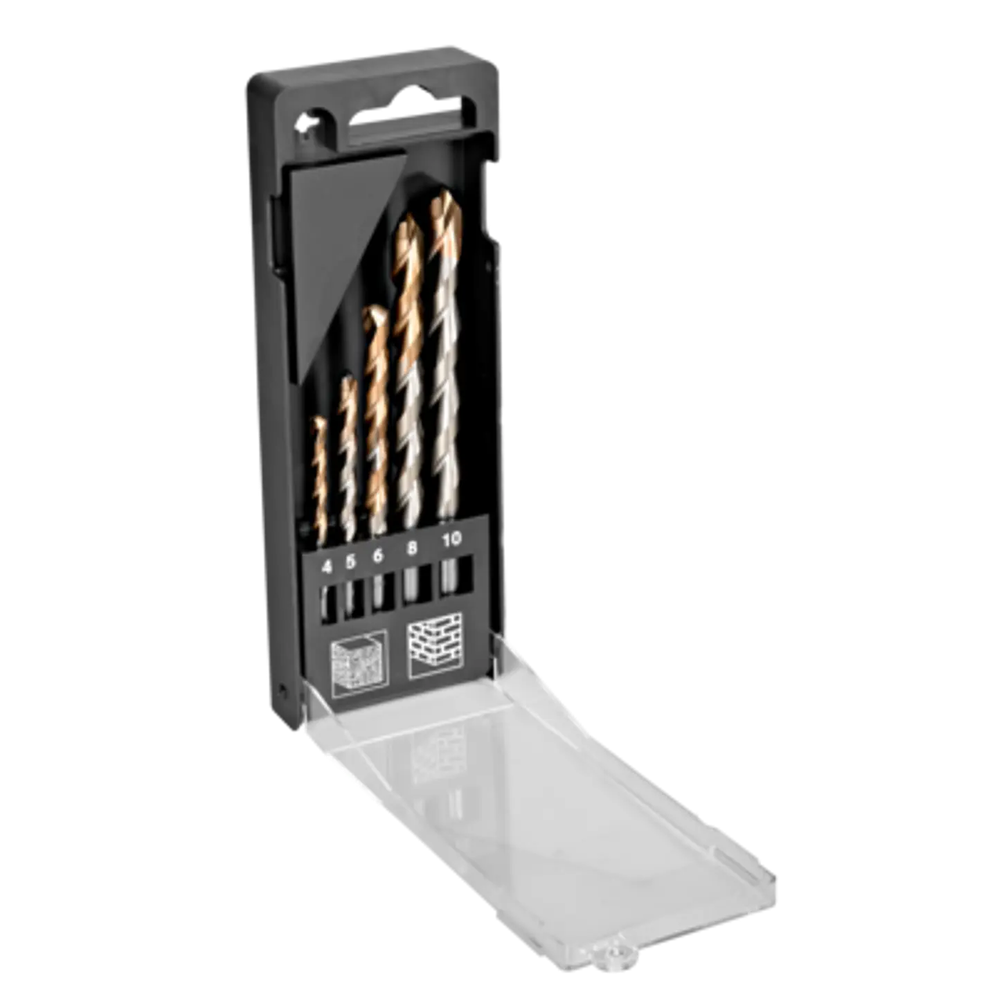 Juego de brocas para hormigón con punta de carburo (5 piezas) Bahco 4641-PB 1