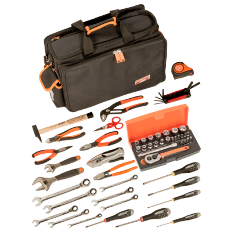 Composición de herramientas para ingeniería con bolsa portaherramientas textil: 51 piezas Bahco 4750FB4-18TS001 1