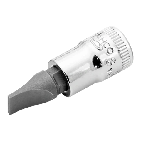 Vaso con punta y cuadradillo de 1/4" para tornillos ranurados de 4,5 mm Bahco 6709F-4.5
