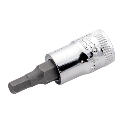 Vaso con punta y cuadradillo de 1/4" para tornillos de cabeza hexagonal de 5 mm Bahco 6709M-5