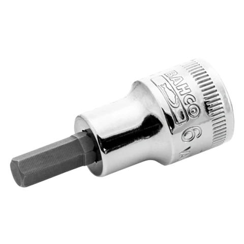 Vaso con punta y cuadradillo de 3/8" para tornillos de cabeza hexagonal de 3 mm Bahco 7409M-3