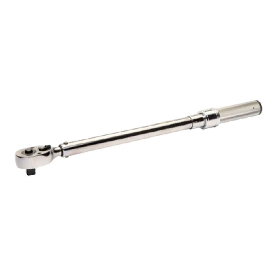 Llave dinamométrica mecánica de disparo ajustable con escala marcada y cabeza fija de carraca. Mango de metal Bahco 7455-500 1