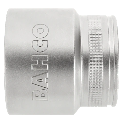 Vaso con cuadrado de 1/2" con perfil hexagonal de 12 mm y acabado pulido fino Bahco 7800SM-12