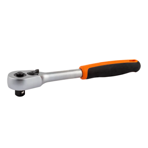 Carraca de cabeza tipo pera reversible de 1/2" con 60 dientes y un ángulo de acción de 6° de 250 mm Bahco 8150QR