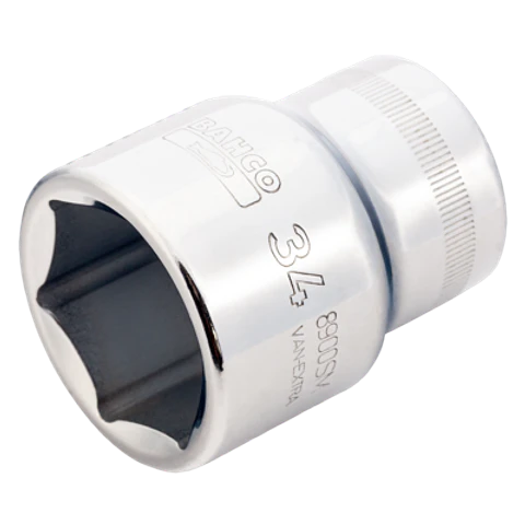 Vaso con cuadradillo de 3/4" con perfil hexagonal de 30 mm Bahco 8900SM-30