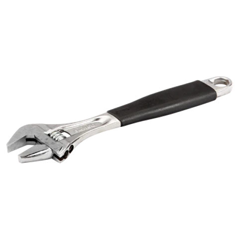 Llave ajustable "inglesa"de moleta central ERGO™ de 20 mm con mango de goma y acabado cromado de 158 mm Bahco 9070C