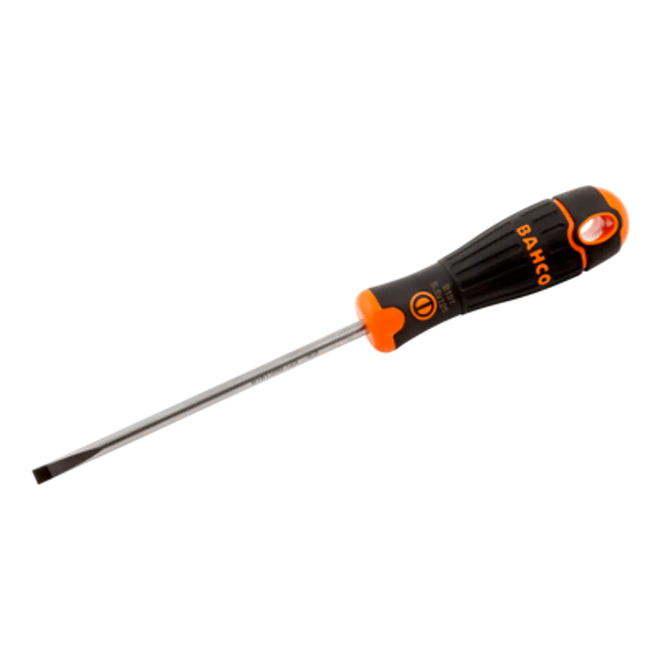 Destornillador de punta recta ranurada BahcoFit con agarre de goma, 1 mm x 5,5 mm x 125 mm Bahco B191.055.125 1