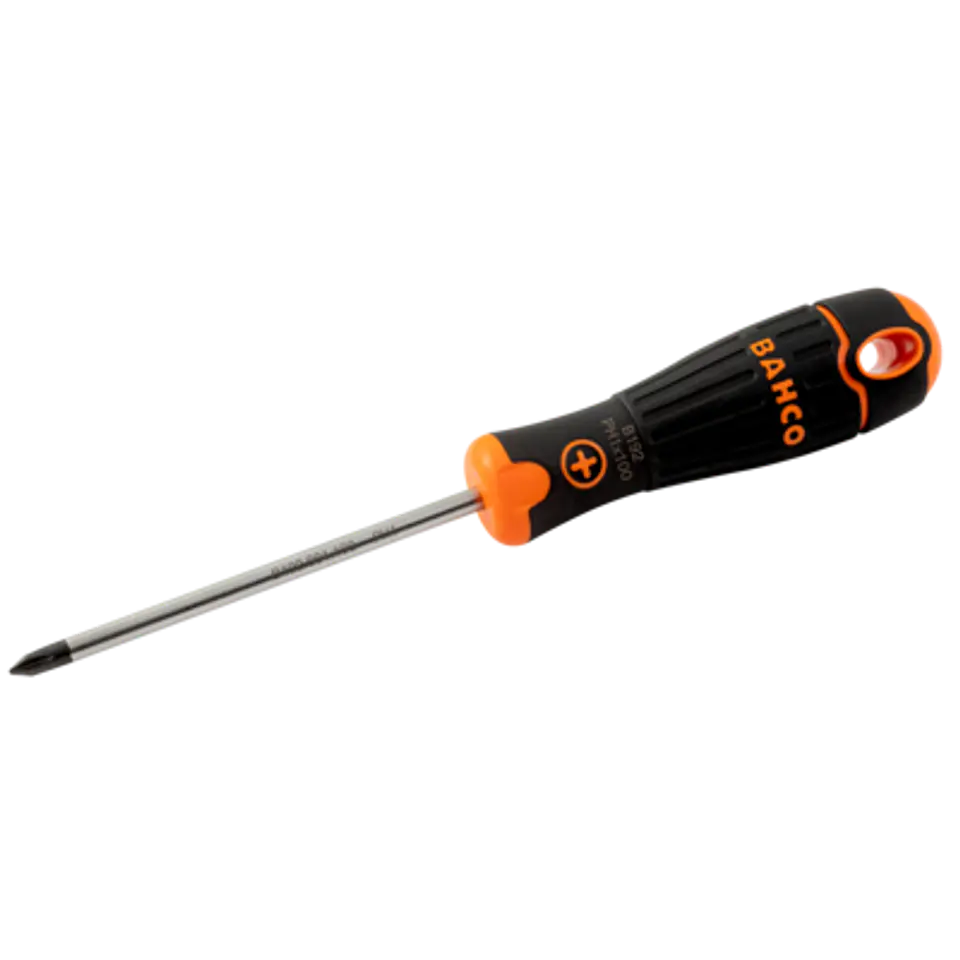 Destornillador para Phillips BahcoFit con agarre de goma, PH2 x 150 mm Bahco B192.002.150 1