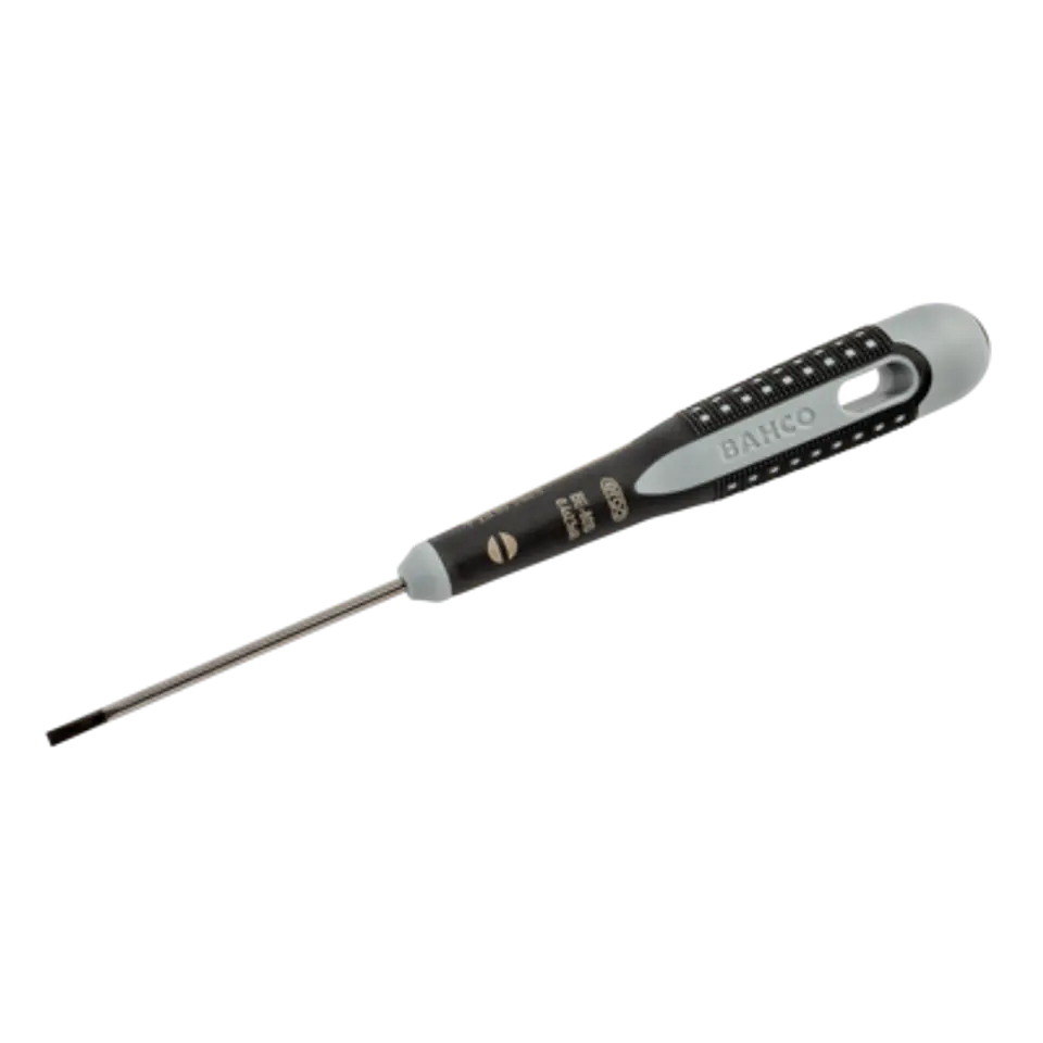 Destornillador de punta recta ranurada ERGO™ con agarre de goma, 0,4 mm x 2,5 mm x 60 mm Bahco BE-8010 1