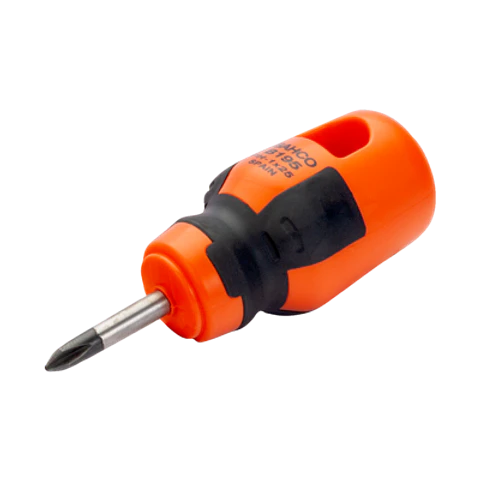 Destornillador Phillips BahcoFit con mango de goma Stubby (PH1 x 25 mm) Bahco B195.001.025
