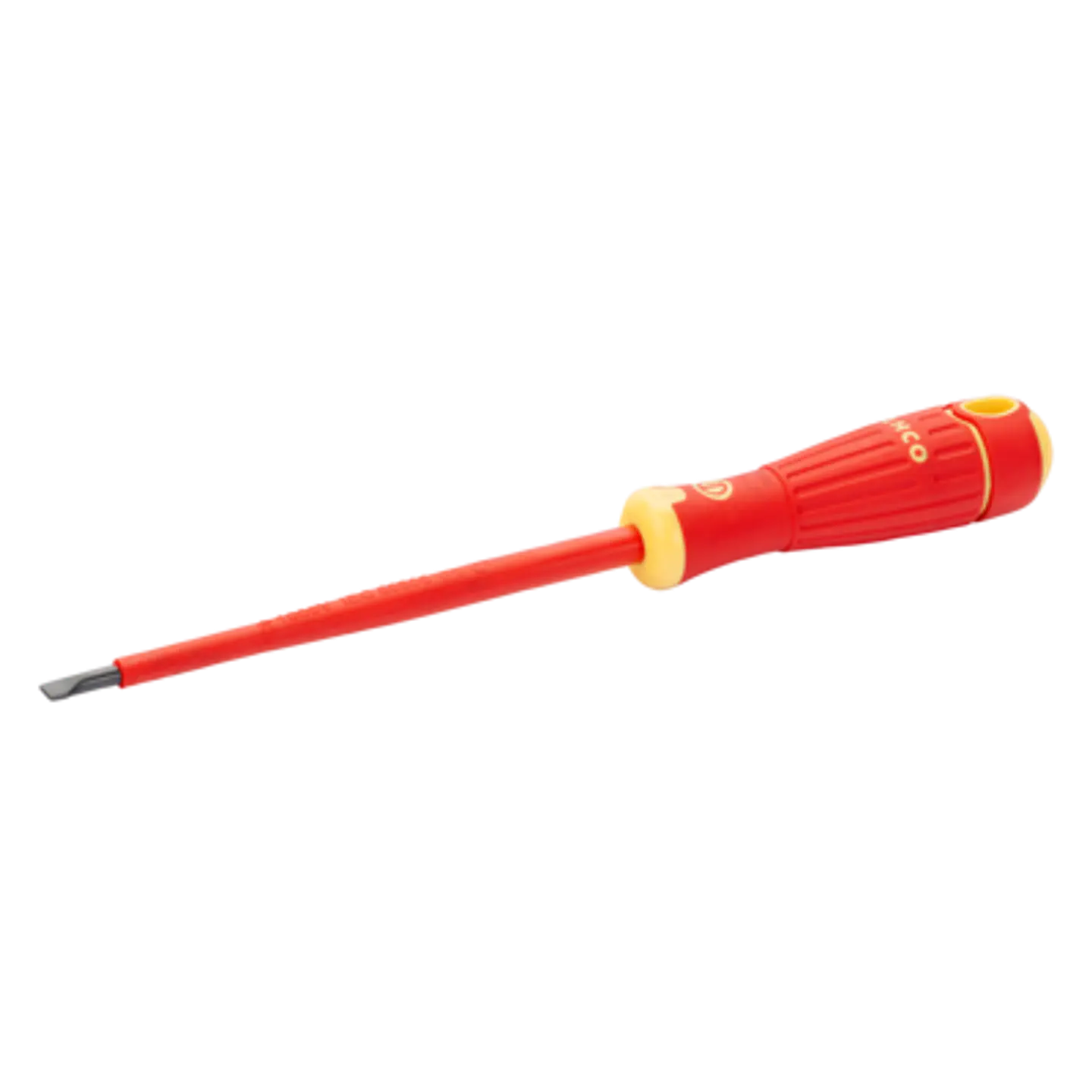 Destornillador ranurado aislado VDE BahcoFit con mango multicomponente, 0,5 mm x 3 mm x 100 mm Bahco B196.030.100 1