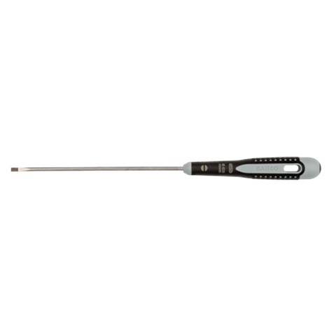 Destornillador de punta recta ranurada ERGO™ con agarre de goma, 0,5 mm x 3 mm x 125 mm Bahco BE-8220