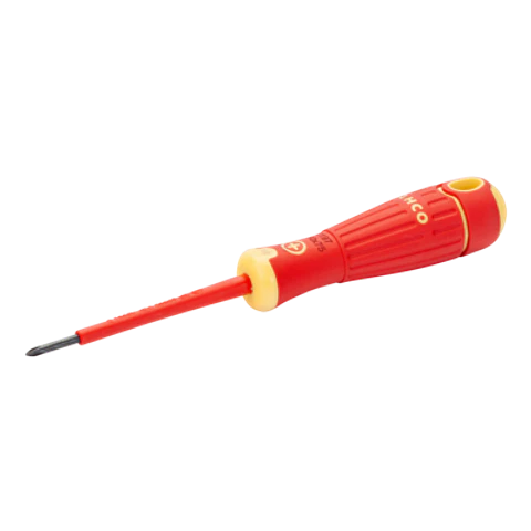 Destornillador Phillips aislado VDE con mango multicomponente, PH0 x 75 mm Bahco B197.000.075