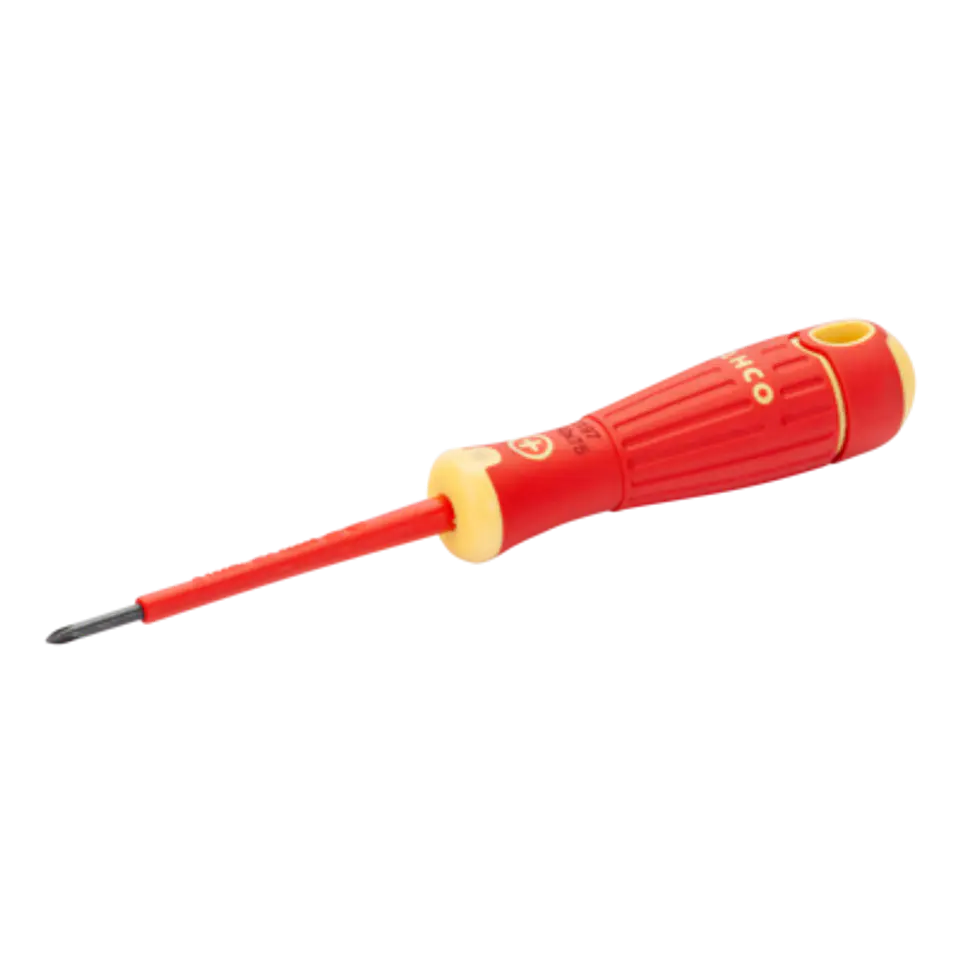 Destornillador Phillips aislado VDE con mango multicomponente, PH0 x 75 mm Bahco B197.000.075 1