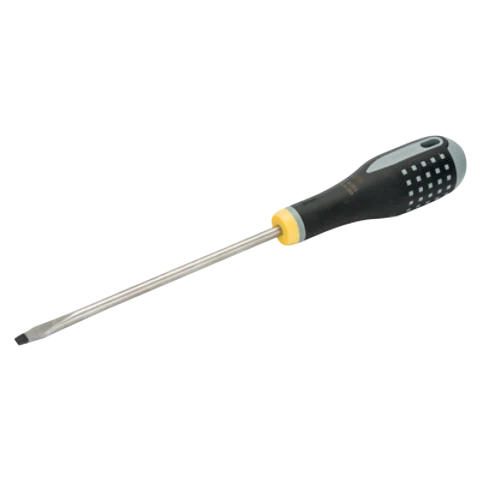Destornillador de punta plana ranurada ERGO™ con agarre de goma, 1,6 mm x 10 mm x 200 mm Bahco BE-8258