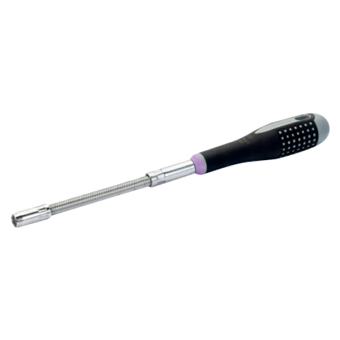 Destornillador llave de vaso con eje flexible ERGO™ con agarre de goma, 6 mm x 150 mm Bahco BE-7606