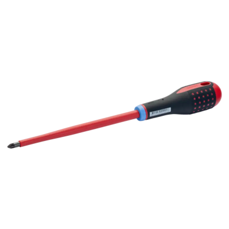Bahco BE-8820S: Destornillador Pozidriv aislado VDE ERGO™ con mango de tres componentes, PZ2 x 36 mm x 100 mm Bahco BE-8820S 1
