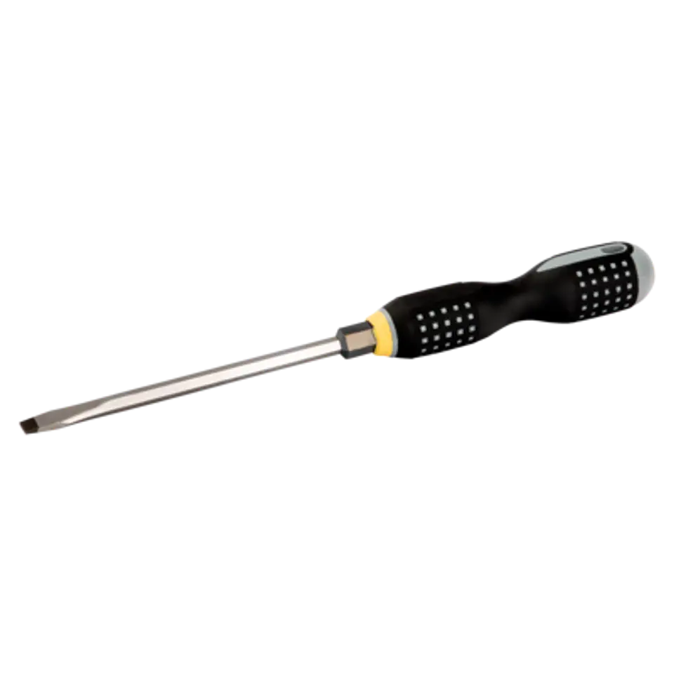 Destornillador de punta plana con tuerca hexagonal ERGO™ con doble mango y agarre de goma, 2,5 mm x 14 mm x 200 mm Bahco BE-8890 1