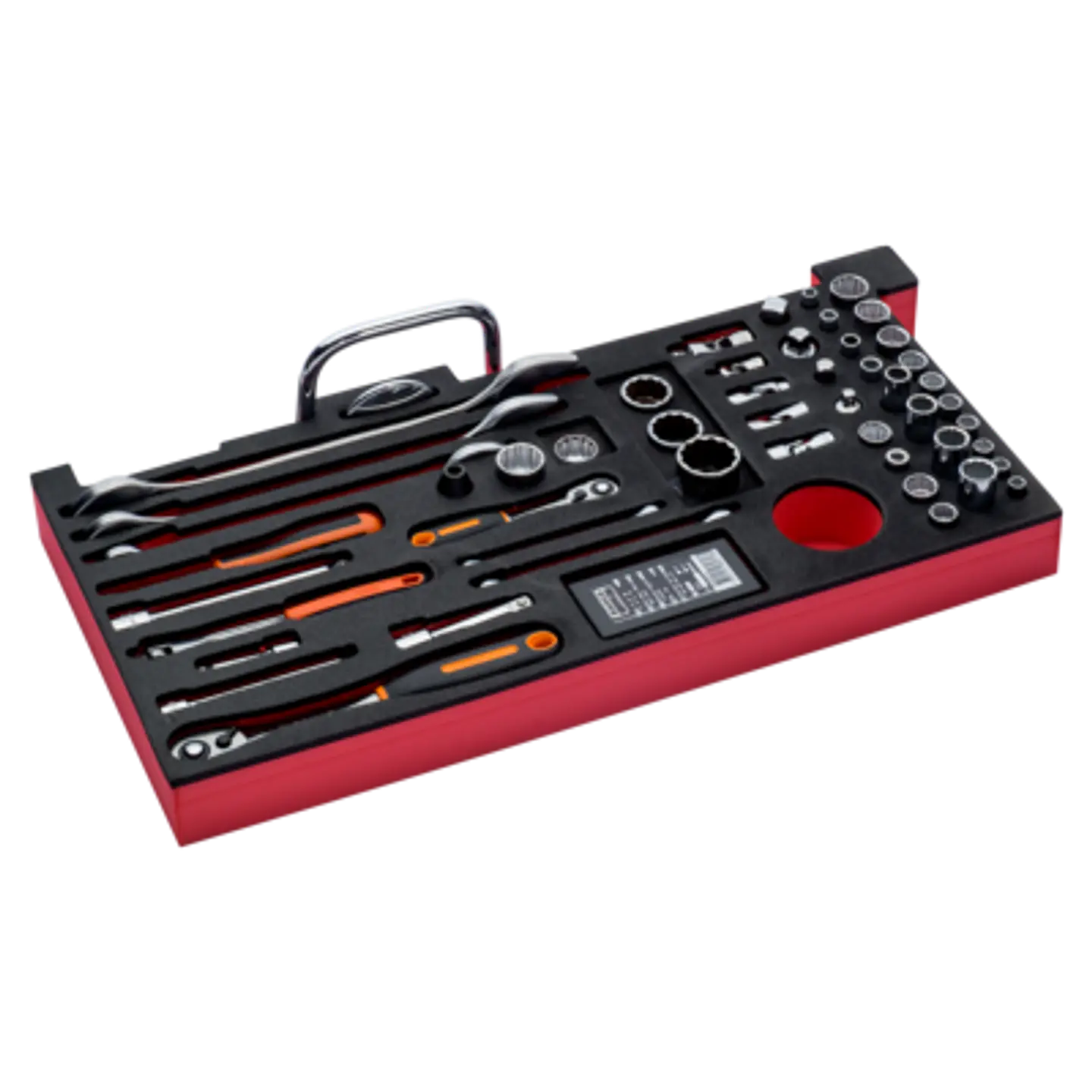 Composición en pulgadas en bandeja de foam para nuestras cajas metálicas de las series 1483K y 1483KHD (79 piezas) Bahco FF3A01 1
