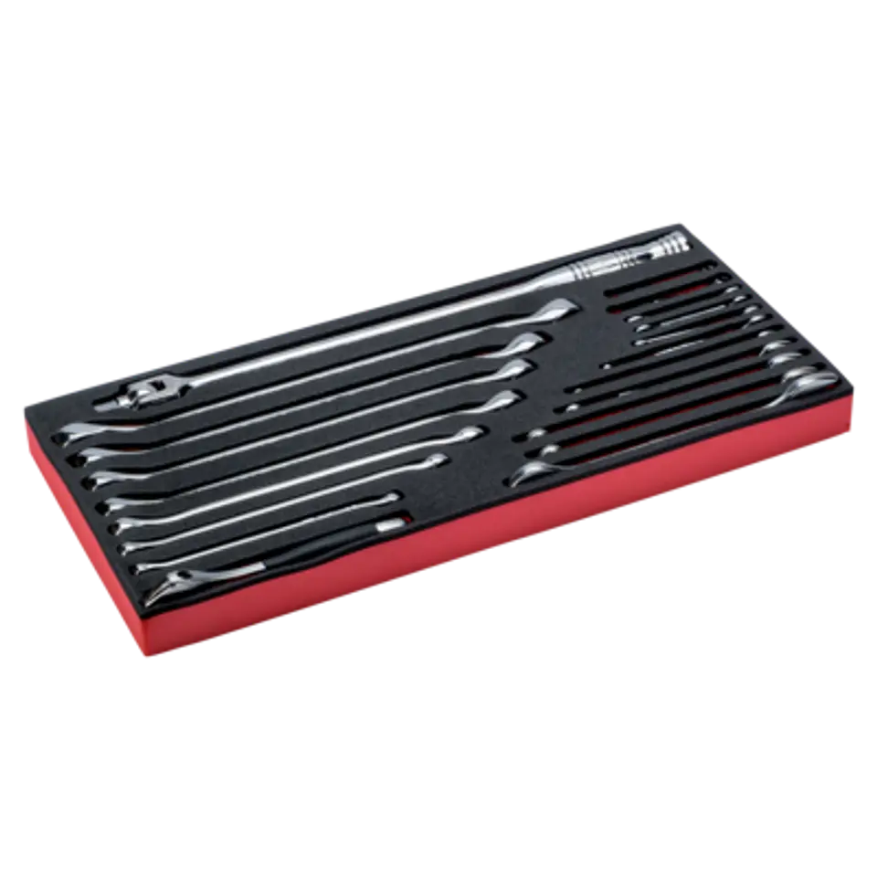 Bandeja de foam con composición de herramientas en pulgadas para nuestras cajas metálicas de las series 1483K y 1483KHD (20 piezas) Bahco 1