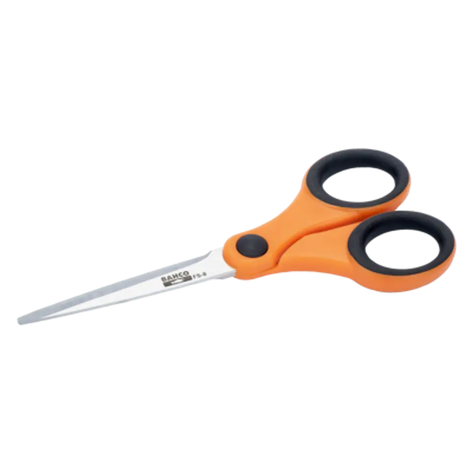 Tijera de uso floral mediana de 165 mm con anillas de tacto suave Bahco FS-8 1