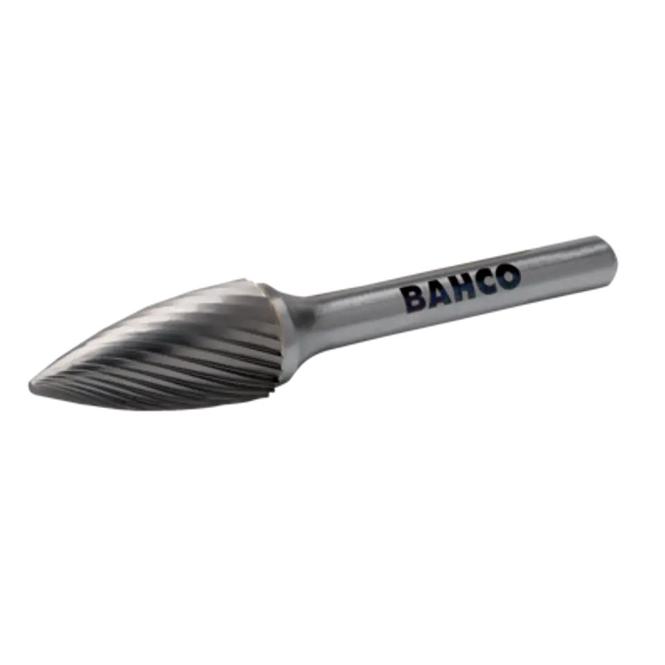 9,6 mm x 19 mm - Ø6 mm Limas rotativas ojivales con punta de carburo de tungsteno para metal corte doble 21/11 Bahco G1020M06X 1