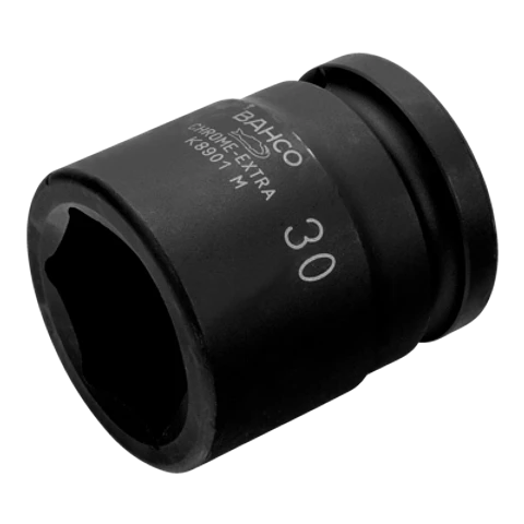 Vaso de impacto con cuadradillo de 3/4" con perfil hexagonal de 27 mm y acabado fosfatado Bahco K8901M-27