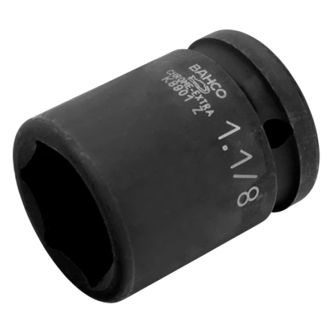 Vaso de impacto con cuadradillo de 3/4" con perfil hexagonal de 2-1/4" y acabado fosfatado Bahco K8901Z-2.1/4