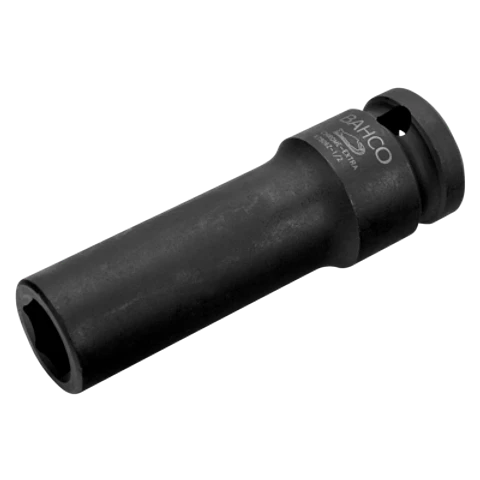 Vaso de impacto de serie larga con cuadradillo de 1/2" con perfil hexagonal de 1-1/4" y acabado fosfatado Bahco K7806Z-1.1/4