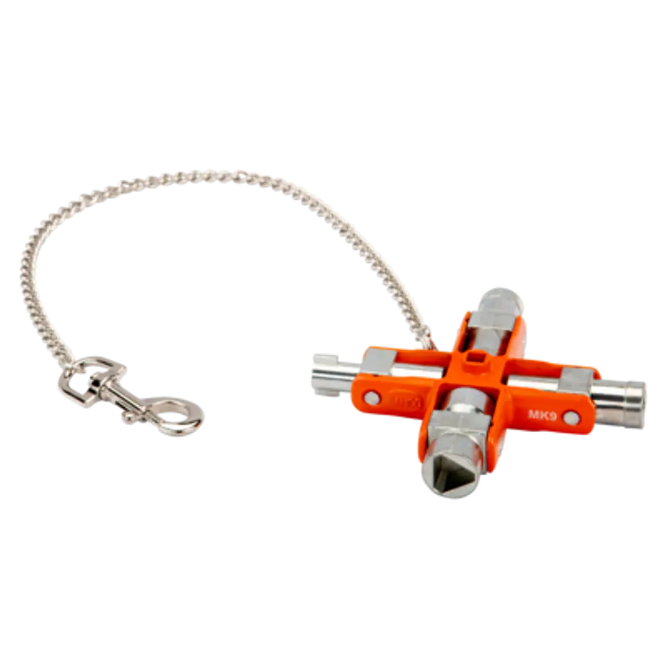 LLave 9 en 1 para armarios de control de 95 mm x 95 mm Bahco MK9 1