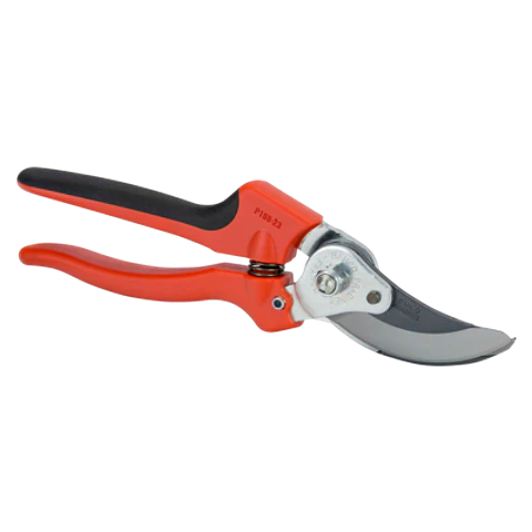 Tijeras de podar de una mano de corte deslizante de 20 mm con mango compuesto de agarre suave y cabezal de corte estrecho de 200 mm Bahco