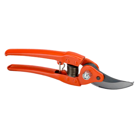 Tijeras de podar de una mano de corte deslizante de 25 mm con mango de acero estampado y prensado y cabezal de corte estrecho de 230 mm