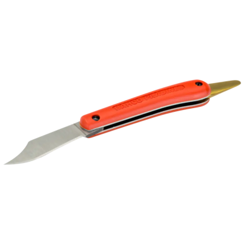 Navaja plegable con afilado de navaja de afeitar con mango de plástico de 180 mm Bahco P11 1