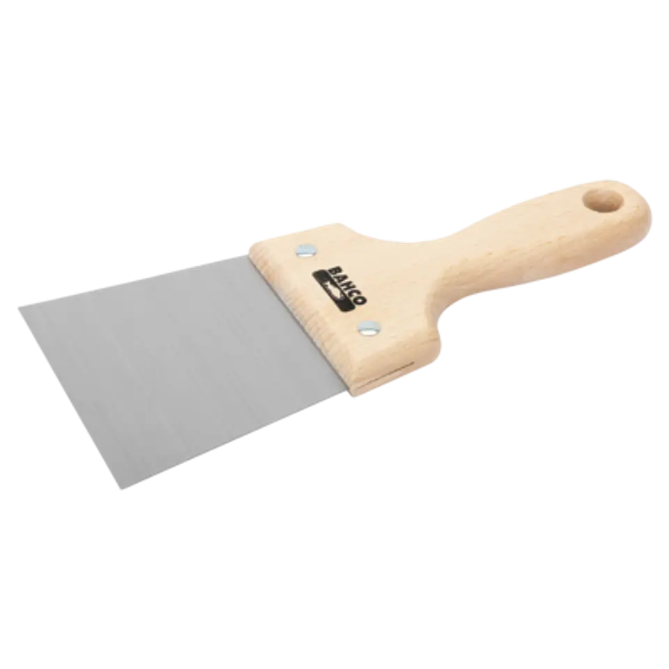 Espátula de emplastecer con hoja de acero al carbono y mango de madera de 120 mm x 235 mm Bahco 219001200 1