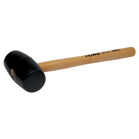 Maza de goma con mango de madera, 65 mm Irimo 529261