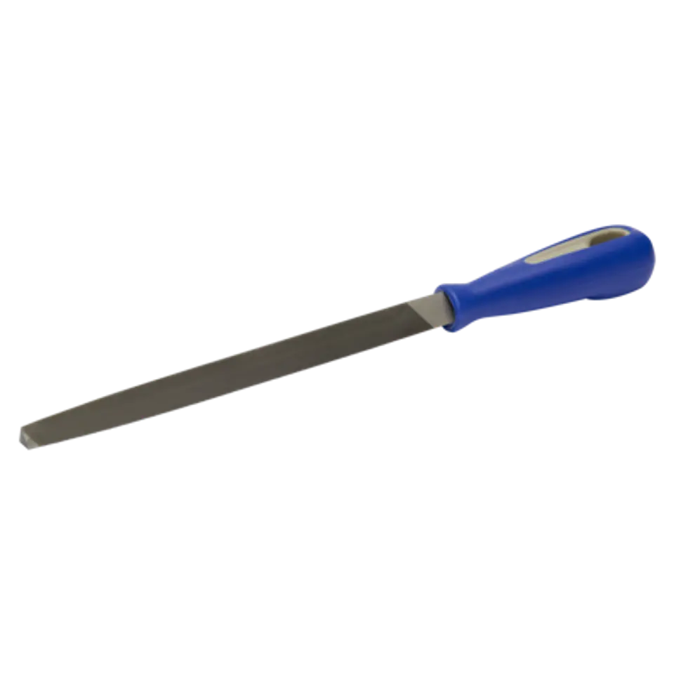 Lima triangular con picado doble basto y mango, 6