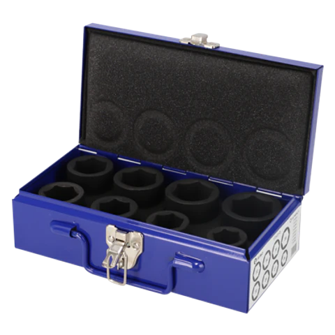 Juego de vasos de impacto de 3/4" en caja de metal, 8 piezas Irimo 173-01-5