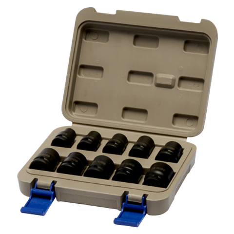 Juego de vasos de impacto de 1/2" en caja de plástico, 10 piezas Irimo 167-10-4