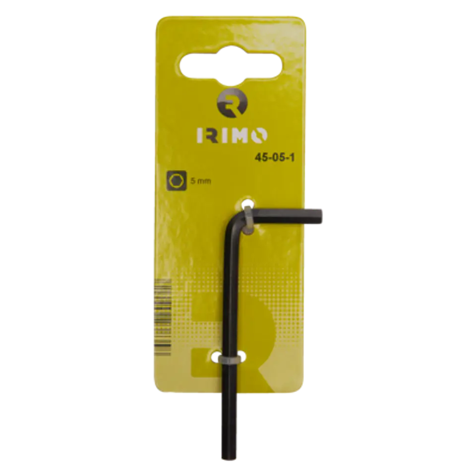 Llave tipo allen corta pavonada con clip para colgar, 2,5 mm Irimo 45-02-1 1