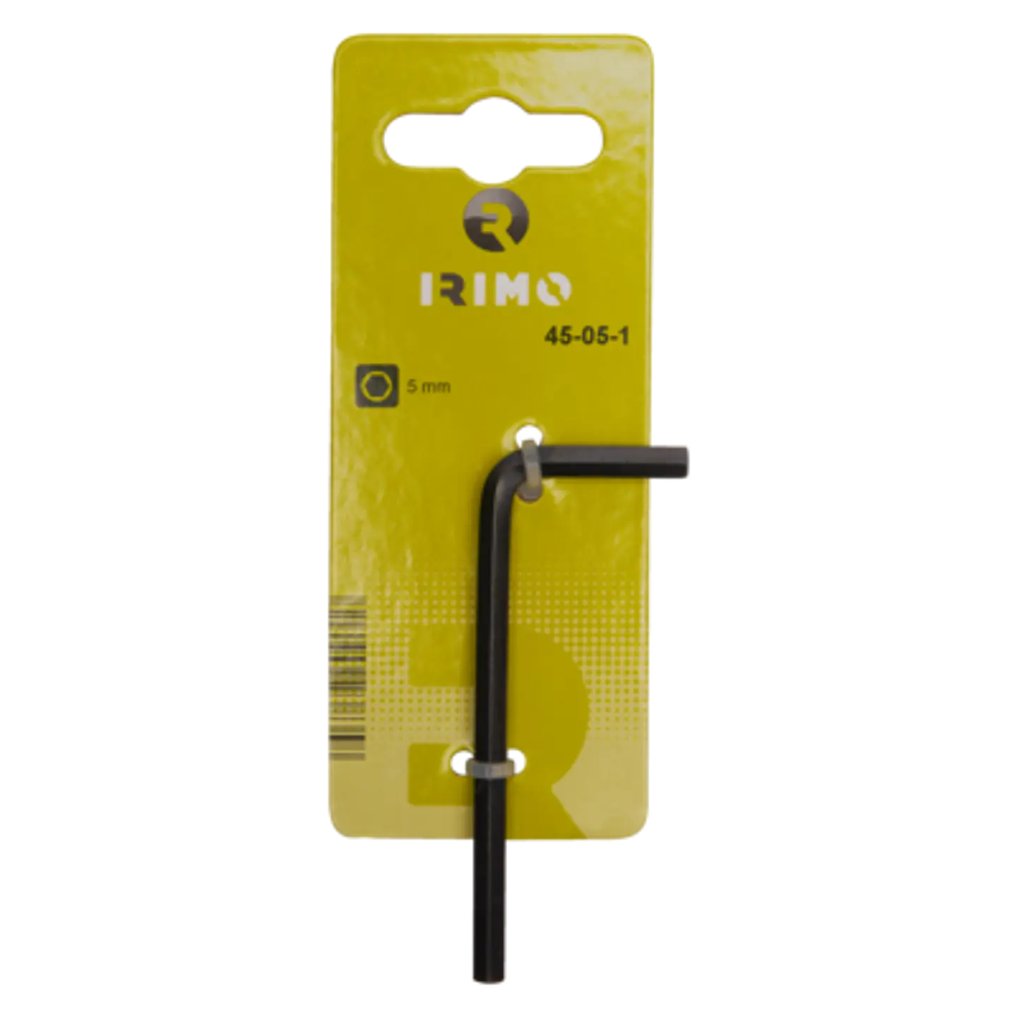 Llave tipo allen corta pavonada con clip para colgar, 6 mm Irimo 45-06-1 1