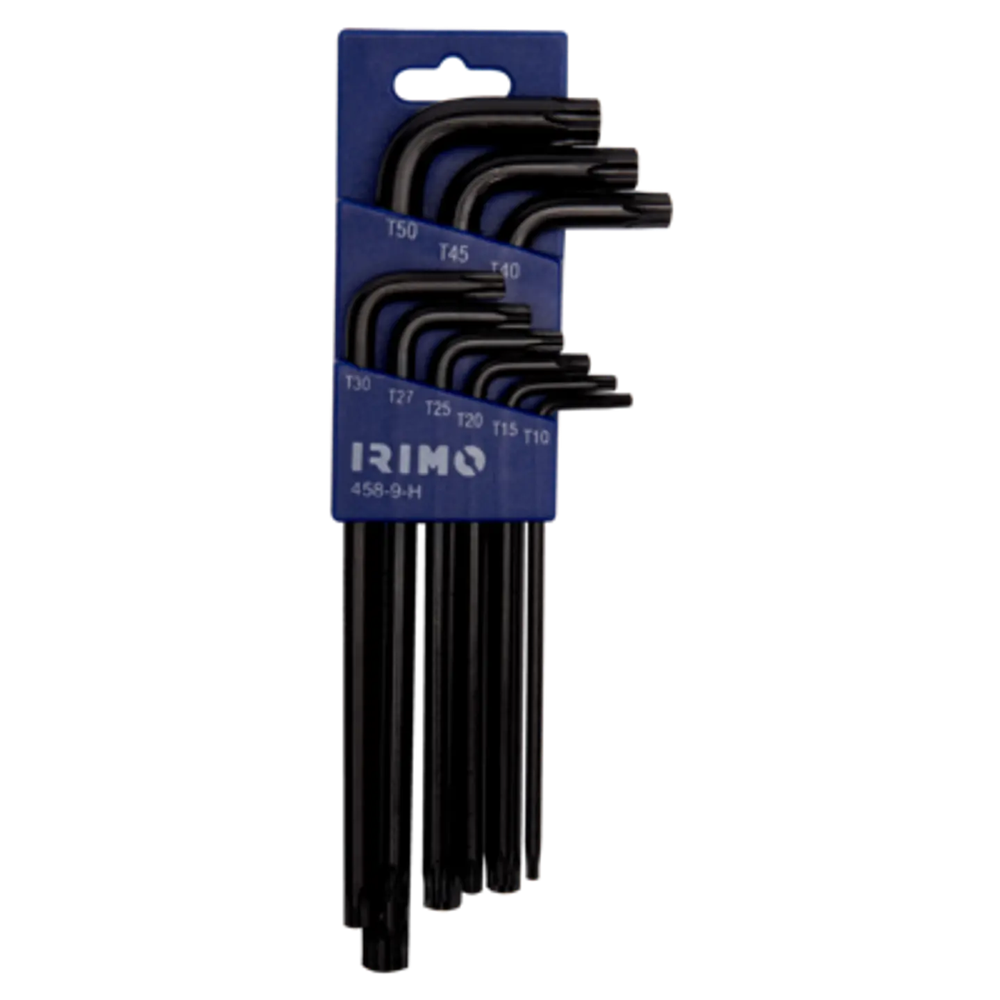 Llaves acodadas Torx con soporte, 9 piezas, T10-T50 Irimo 458-9-H 1