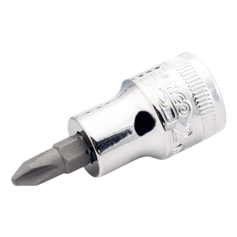 Vaso con punta y cuadradillo de 3/8" para tornillos Phillips PH1 Bahco 7409PH-1